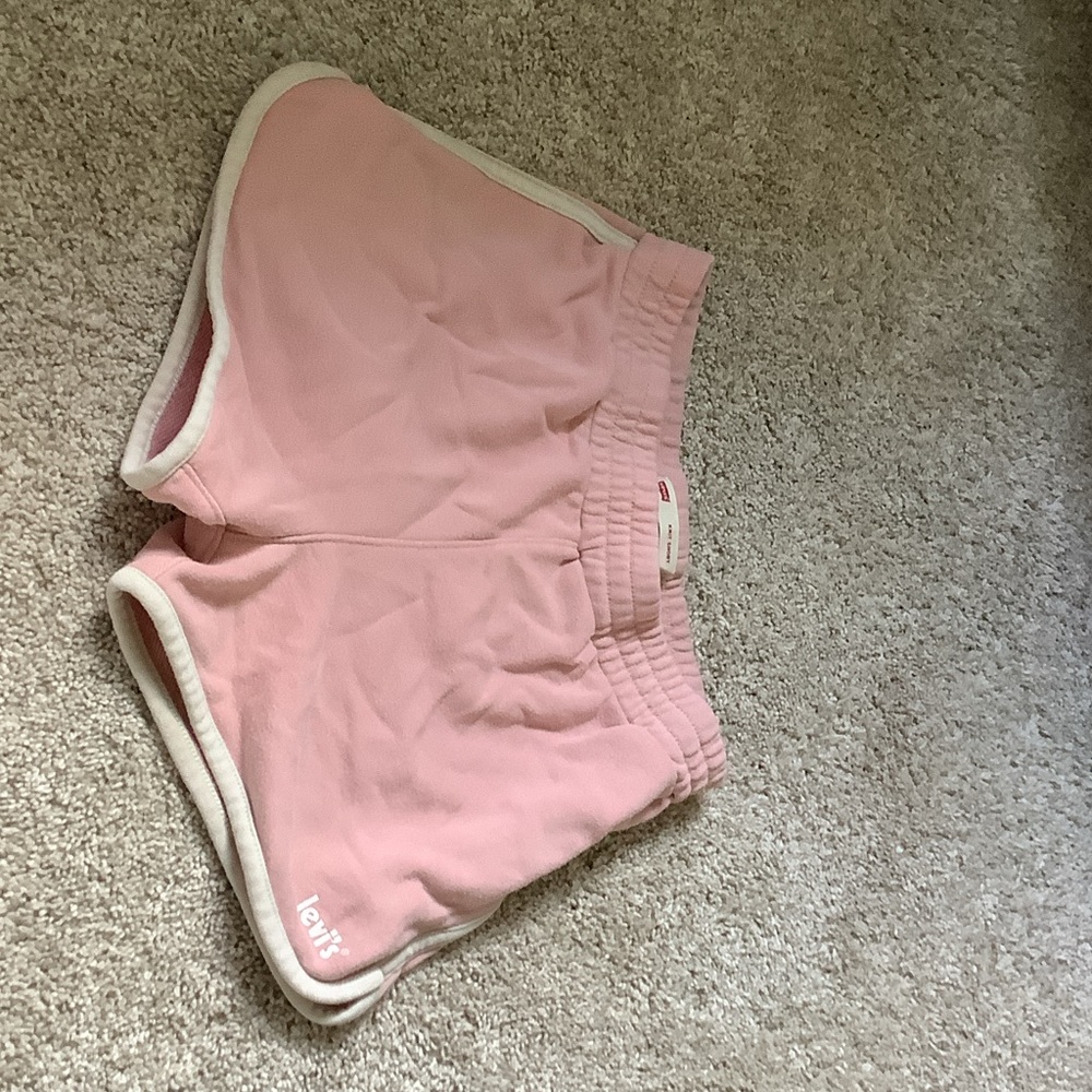 Levi's Soft Pink Shorts with Cream Edging